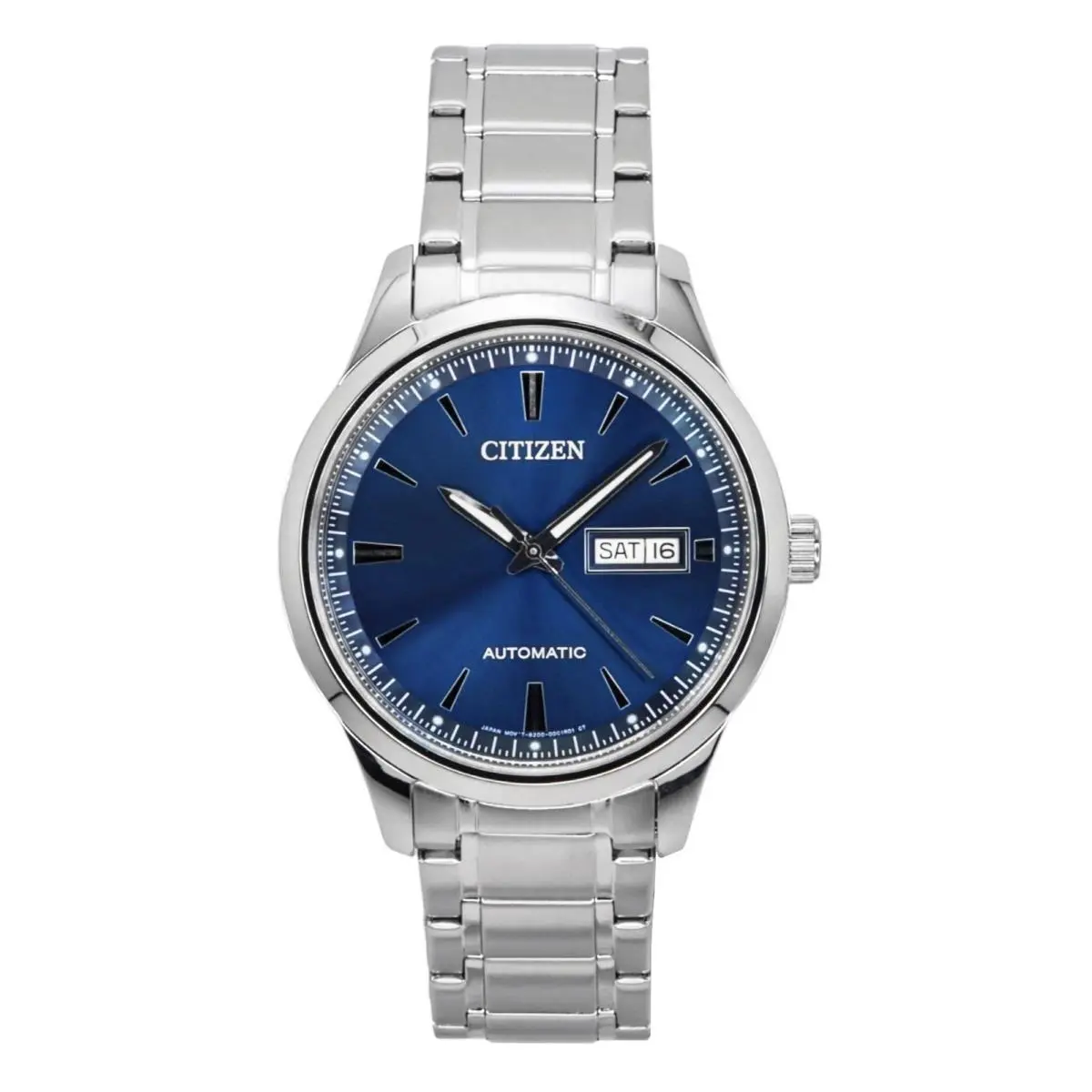 Analog Stainless Steel Blue Dial Automatic 50M NY4058-79L Mens Watch by Citizen