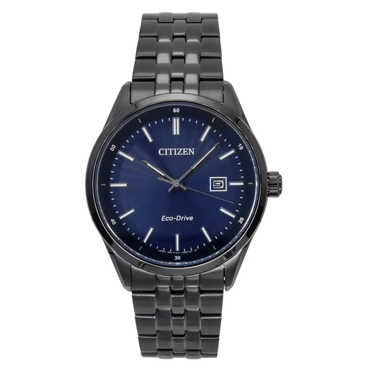 Eco-drive Stainless Steel Blue Dial BM7567-50L 100M Men`s Watch by Citizen