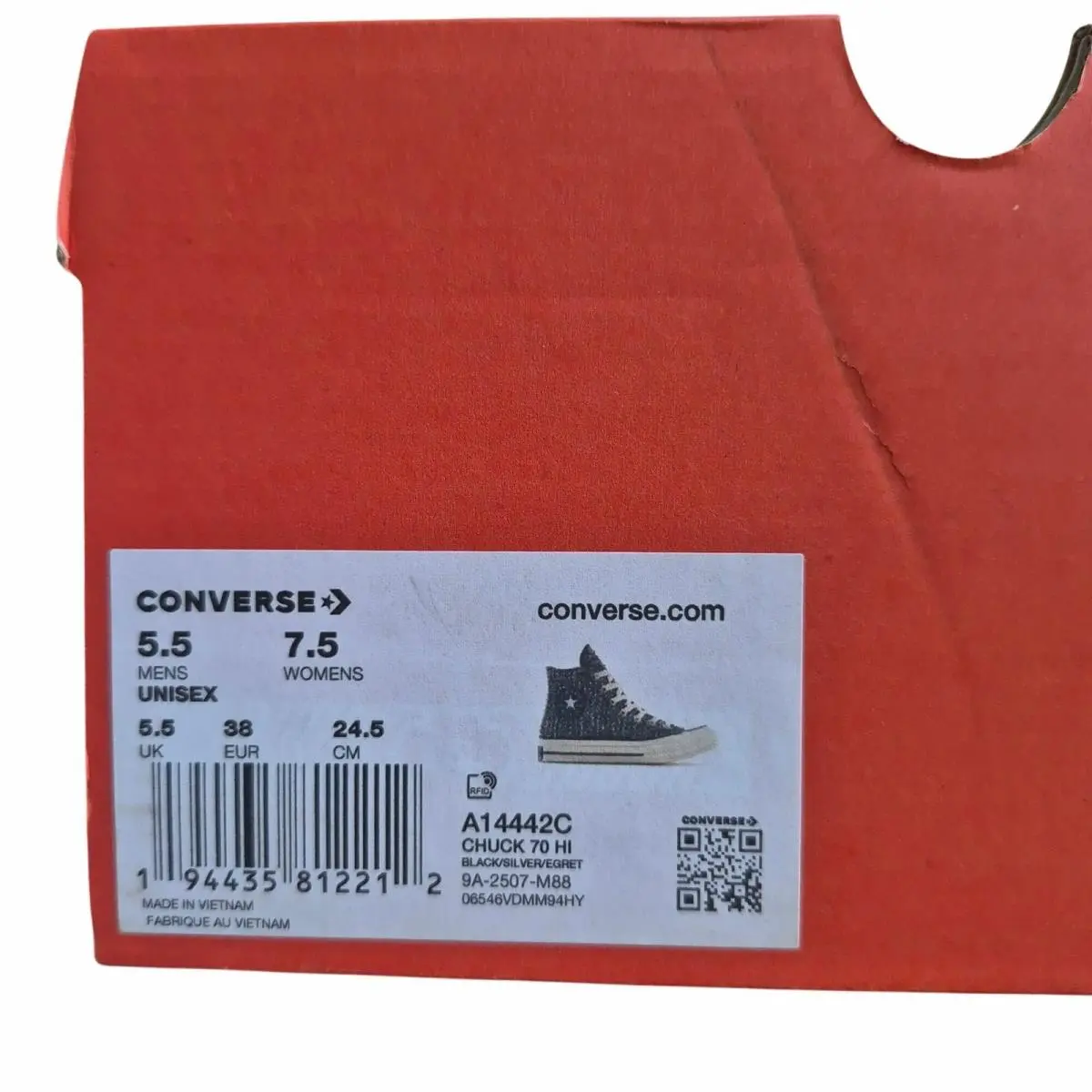 Converse shoes - Converse Chuck 70 - Chuck - A14442C - Black (UPC: 194435812212) 8
