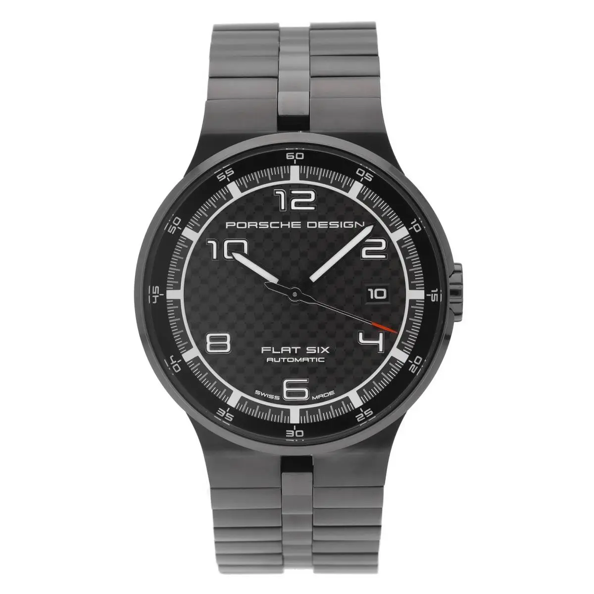 Design Flat Six 40mm Black Dial Automatic Men’s Watch P.635143040275 by Porsche