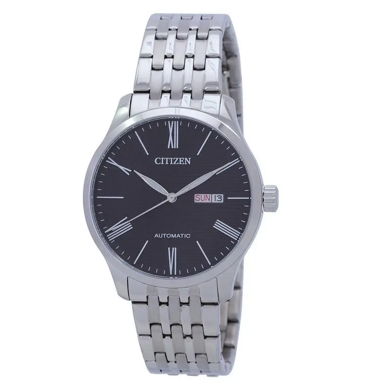 Men`s Automatic Black Dial Day Date Watch - NH8350-59E by Citizen