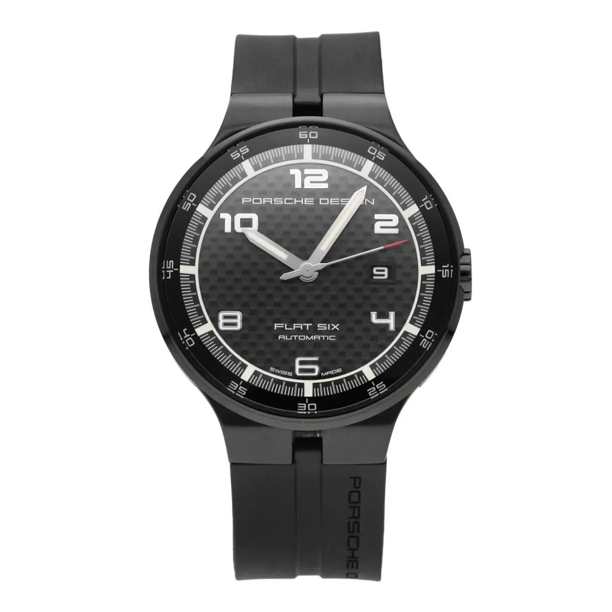 Design Flat Six 44mm Black Dial Automatic Men’s Watch P.635043041254 by Porsche