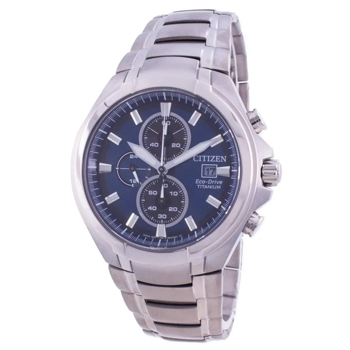 Super Titanium Chronograph Eco-drive CA0700-86L 100M Men`s Watch by Citizen