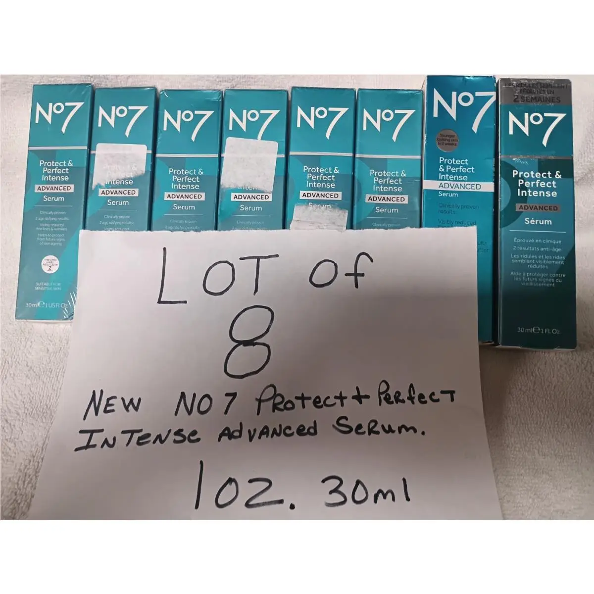No7 Protect Perfect Intense Advanced Serum 1 fl oz Age-defying Lot of 8