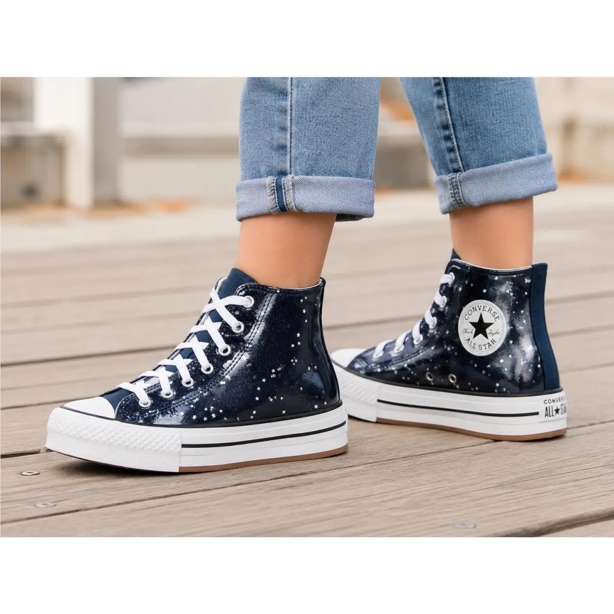 Converse shoes - Converse Chuck Taylor All Star Lift - Blue (UPC: 194435666235) 0