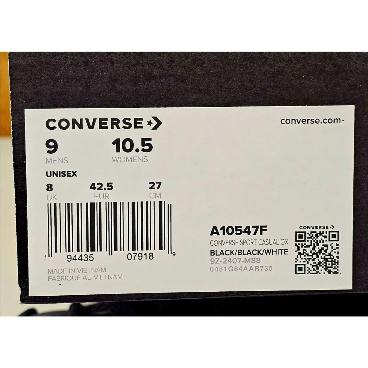 Converse shoes - Converse OX - Black 10