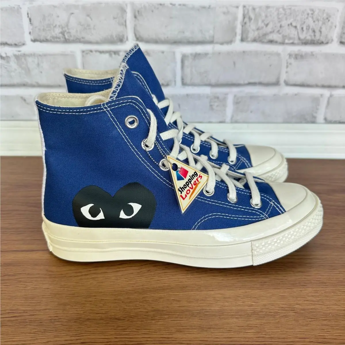 Converse Chuck Taylor Hi Comme Des Garcons Play Sz 9 Mens Shoes Blue 171846C
