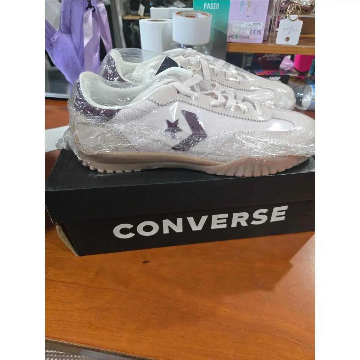 Converse shoes - Run Star Trainer Ox Blush Hush Orchid Abyss Egret - White 0