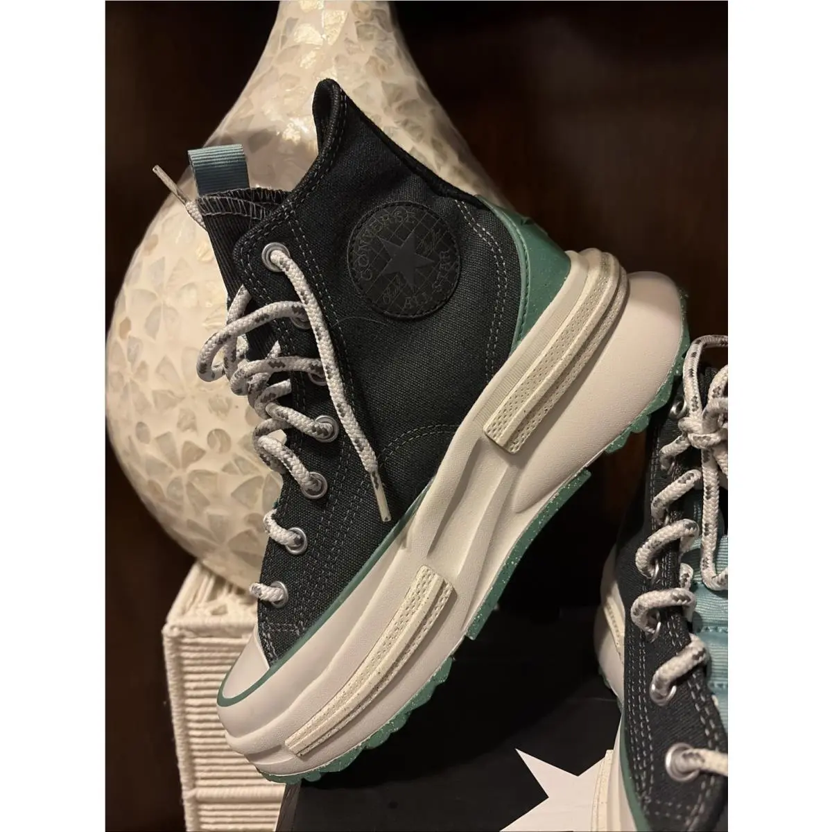 Converse shoes - Converse Run Star - Run Star - Black & Green 2