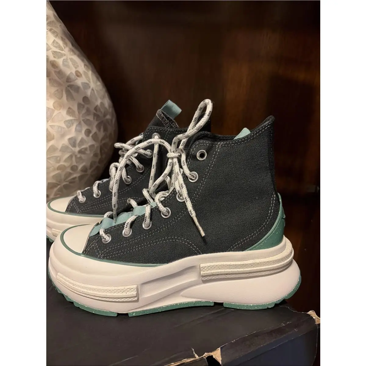 Converse shoes - Converse Run Star - Run Star - Black & Green 4