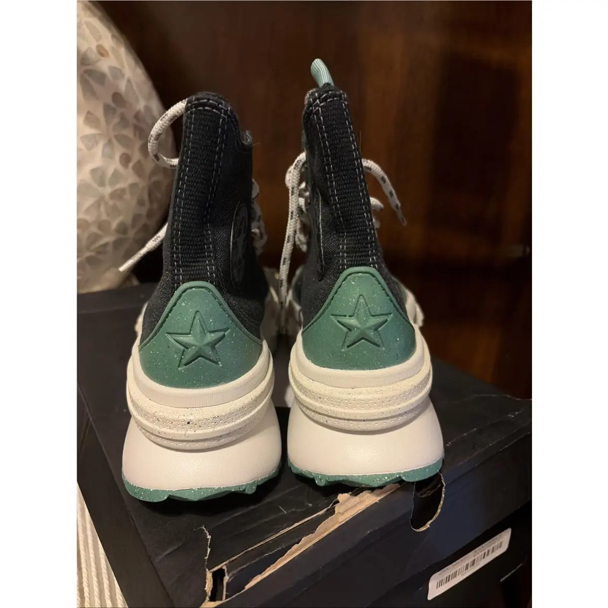 Converse shoes - Converse Run Star - Run Star - Black & Green 5
