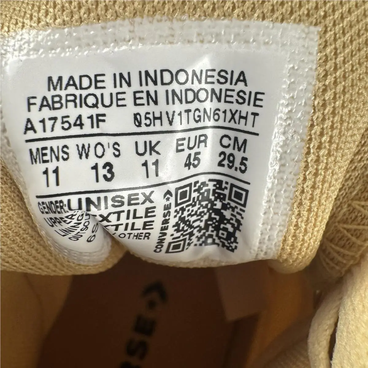 Converse shoes - Converse Chuck Taylor All Star High - A17541F - Gold (UPC: 0194436037393) 9