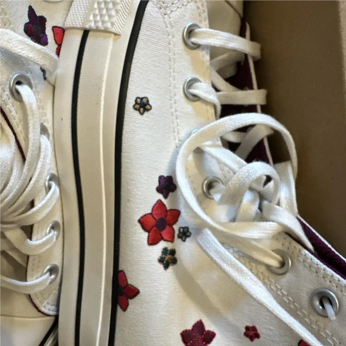 Converse shoes - Flowers - Flowers - White 2