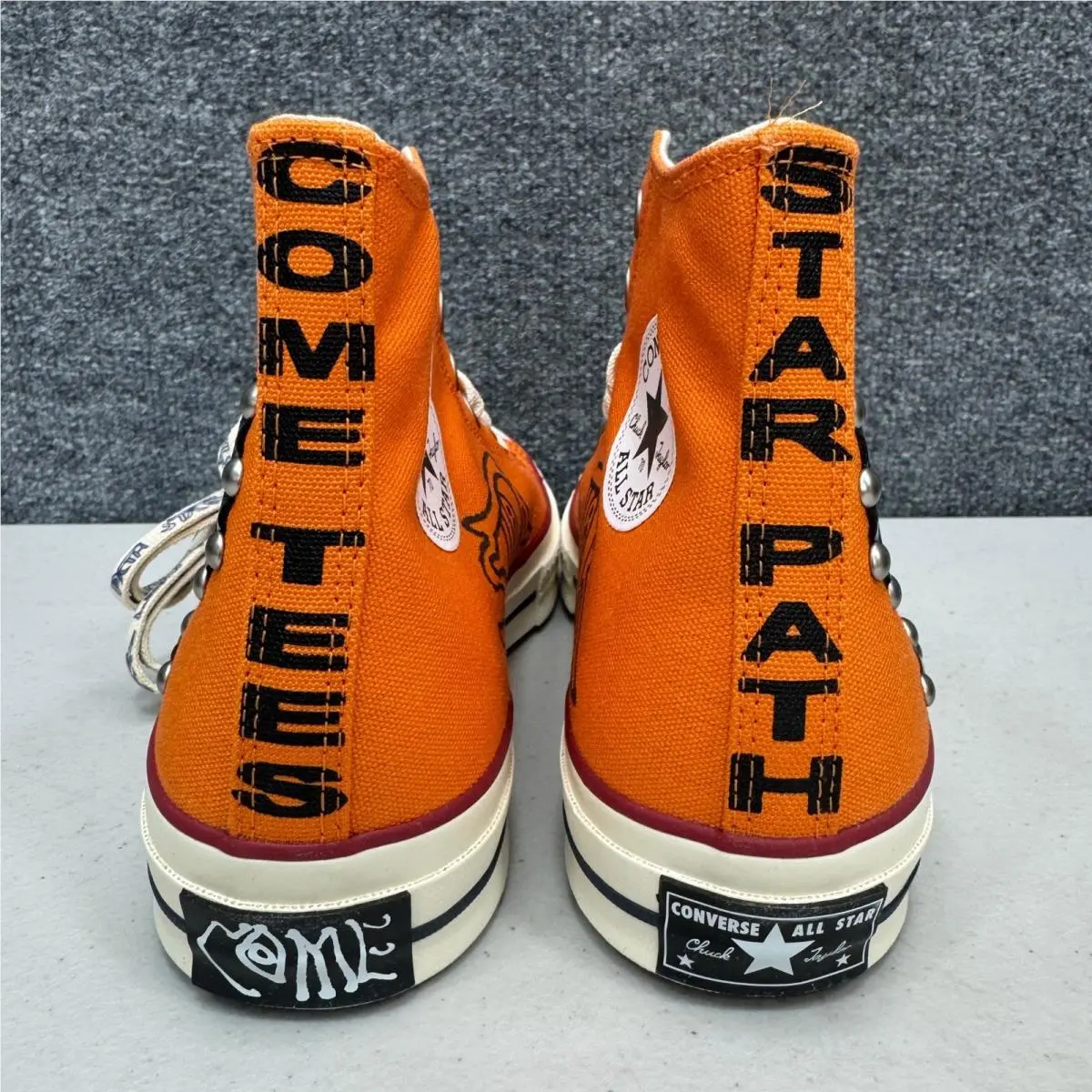 Converse shoes - Chuck 70 Hi Come Tees Star Path - Orange 2