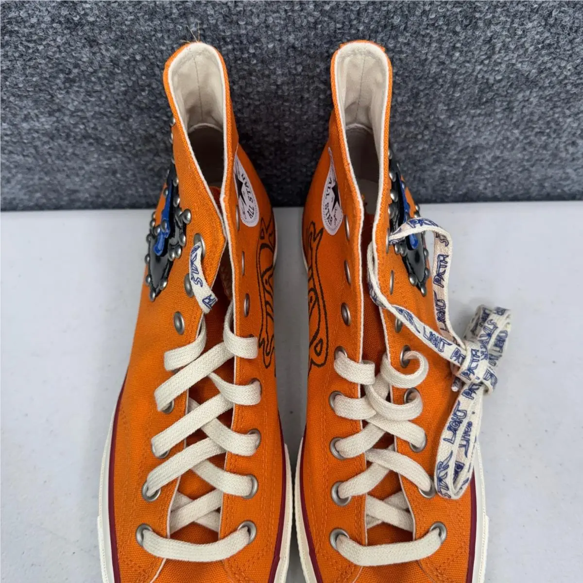 Converse shoes - Chuck 70 Hi Come Tees Star Path - Orange 6