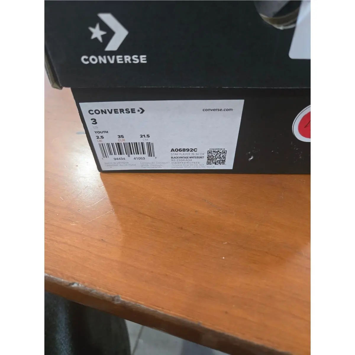 Converse shoes - Star Player 76 3V OX - Black 3