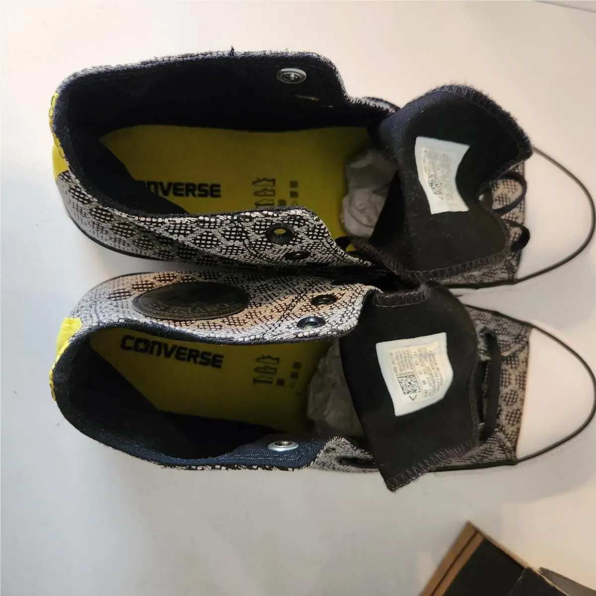 Converse shoes - Converse Chuck Taylor All Star Hi - 155436F - Black/White/Fresh Yellow 1