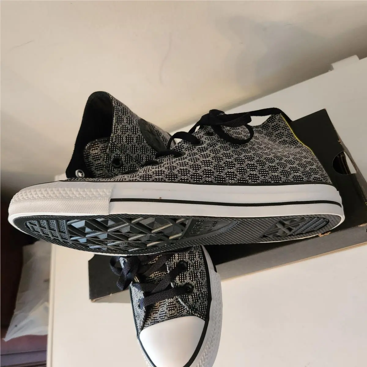 Converse shoes - Converse Chuck Taylor All Star Hi - 155436F - Black/White/Fresh Yellow 5