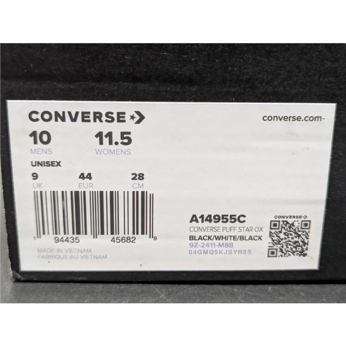 Converse shoes - Converse Puff Star Ox - Puff Star - A14955C - Black (UPC: 194435456829) 15