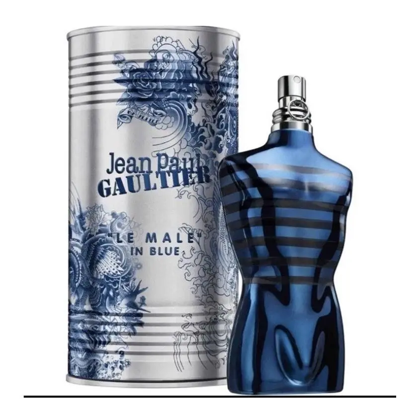 Jean Paul Gaultier Men`s Le Male In Blue Edp Spray 4.2 oz Fragrance Authentic
