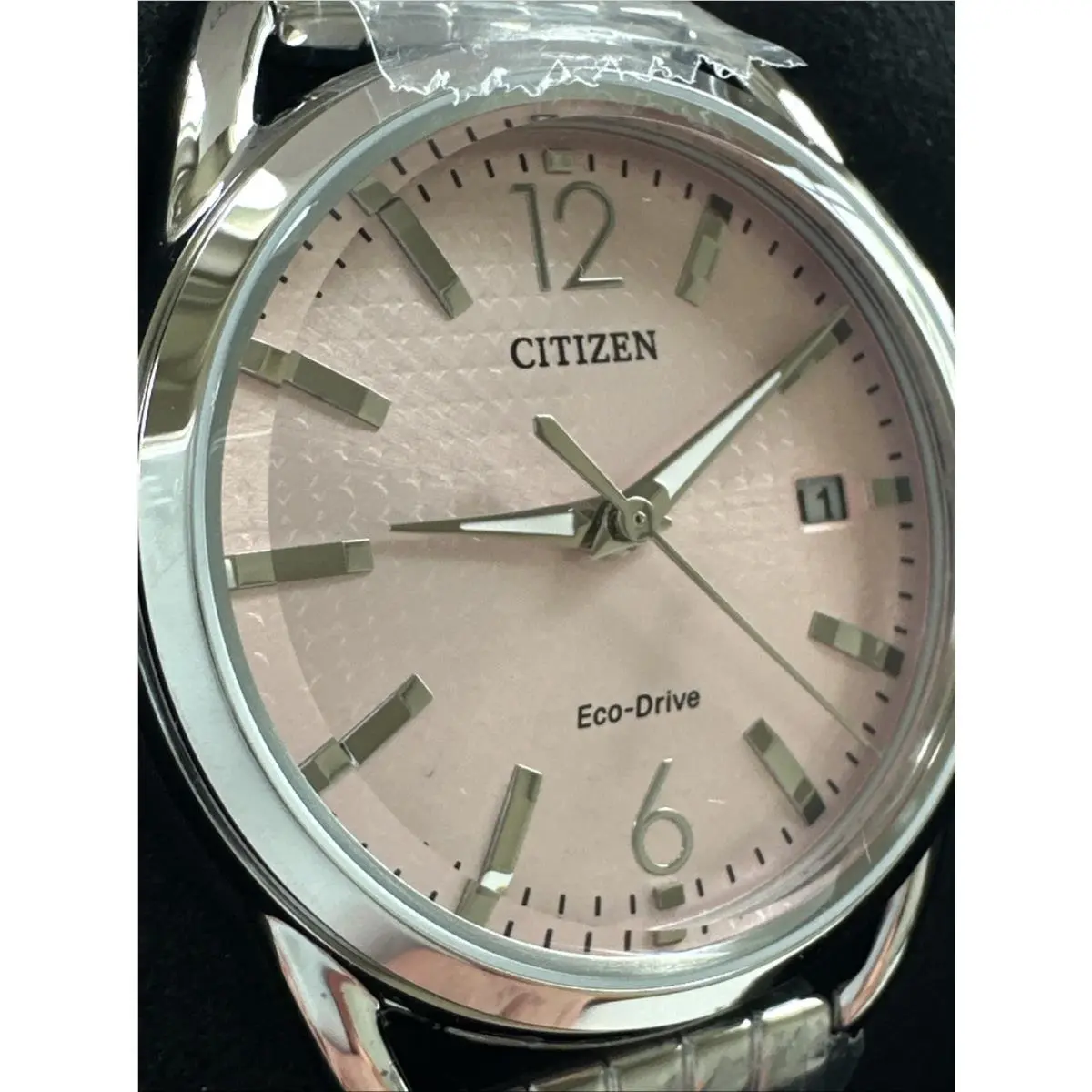 Citizen Women`s Eco-drive Date Pink Silver Watch 36MM FE6080-71X