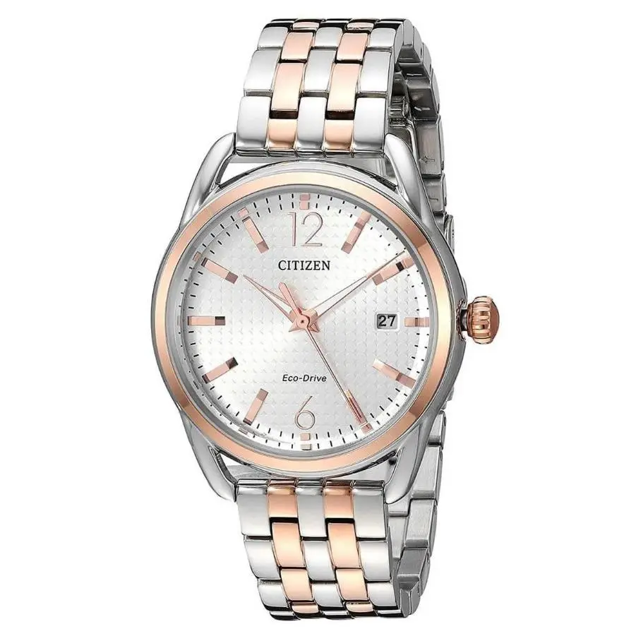 Citizen Citzen FE6086-74A Ltr Eco-drive Silver Date Indicator Dial Two Tone Womens Watch