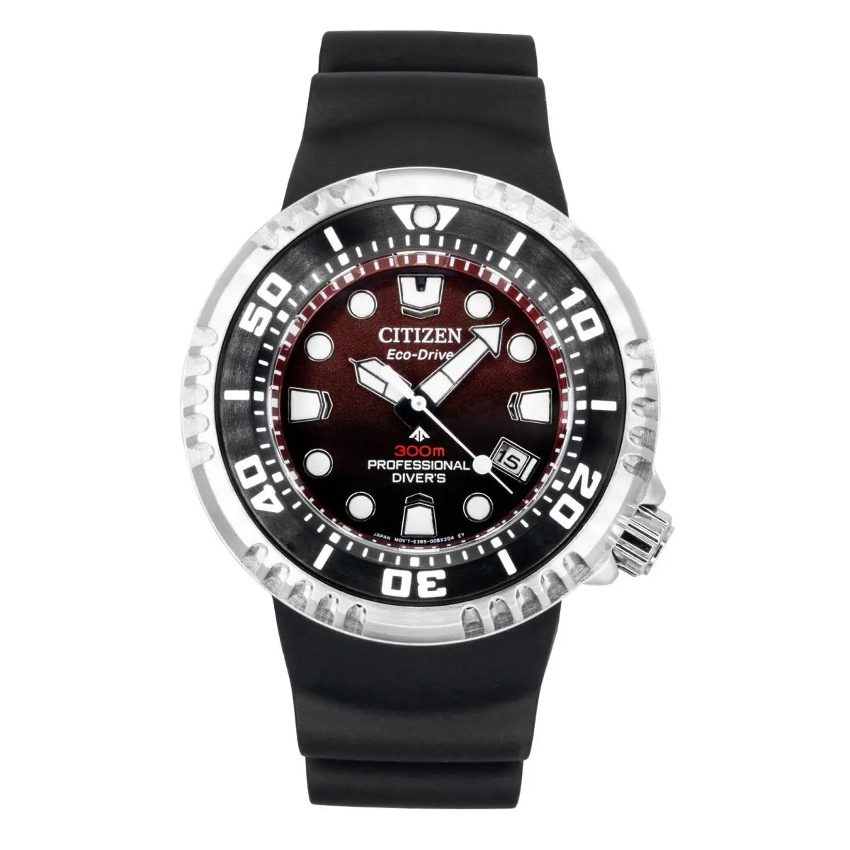 Promaster Red Dial Eco-drive Diver`s 300M Men`s Watch BN1024-01Z by Citizen