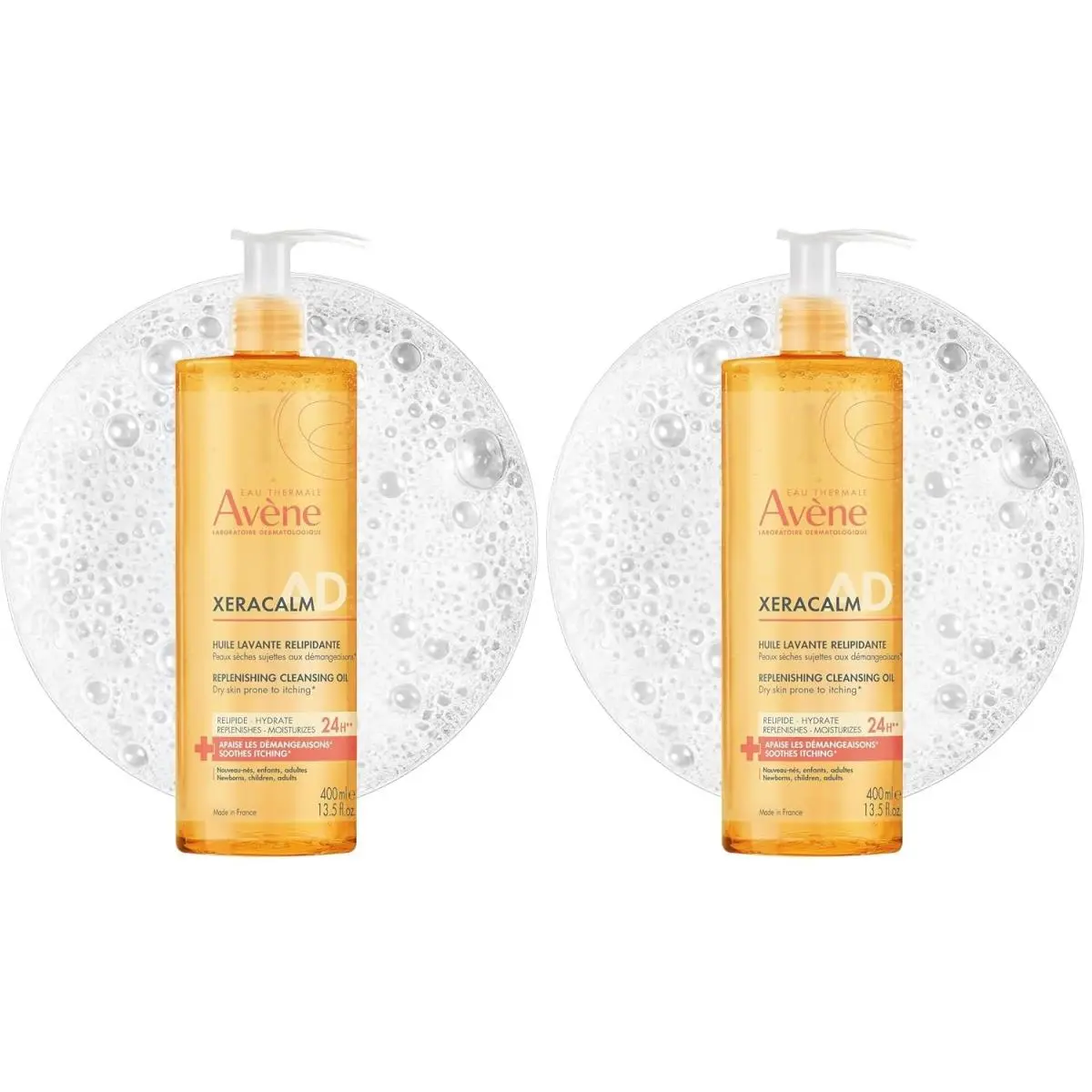 Xeracalm A.d Lipid Cleansing Oil 13.5 Fl. Oz. 2 Pack Exp. 12/2028 by Avène