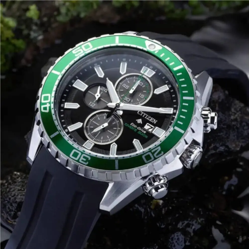 Promaster Diver Eco Drive Chronograph Mens Watch CA0715-03E by Citizen
