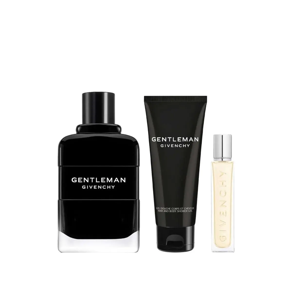 Gentleman 3-Piece Gift Set For Men Parfum Sprays 2.5+0.42oz+Gel 2.5oz by Givenchy