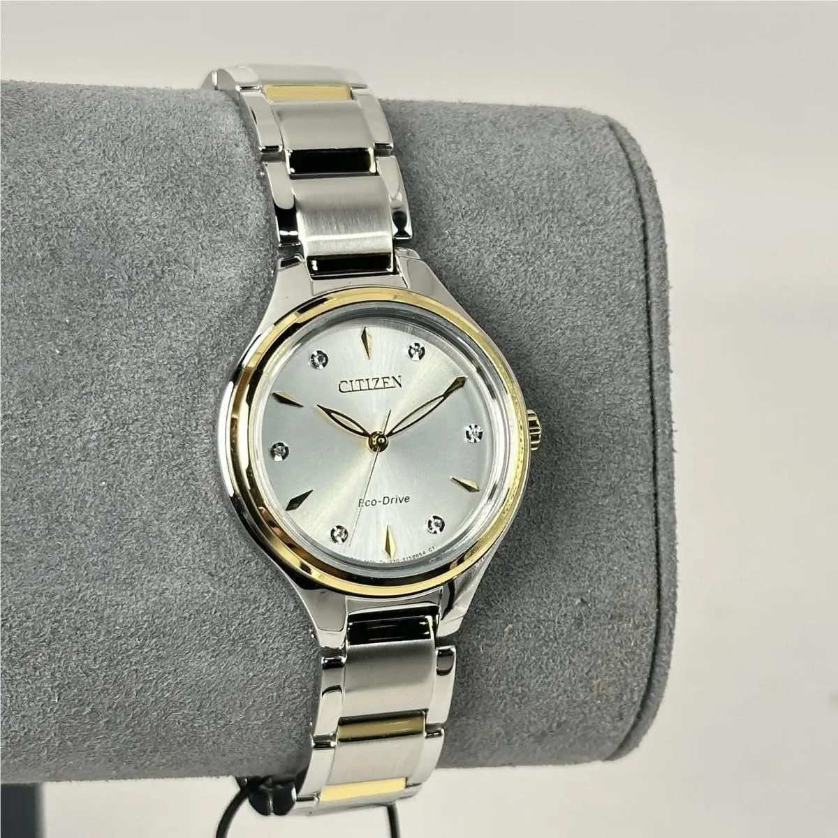 Womens Corso Eco Drive Casual Round Watch Stainless Steel 29 mm by Citizen