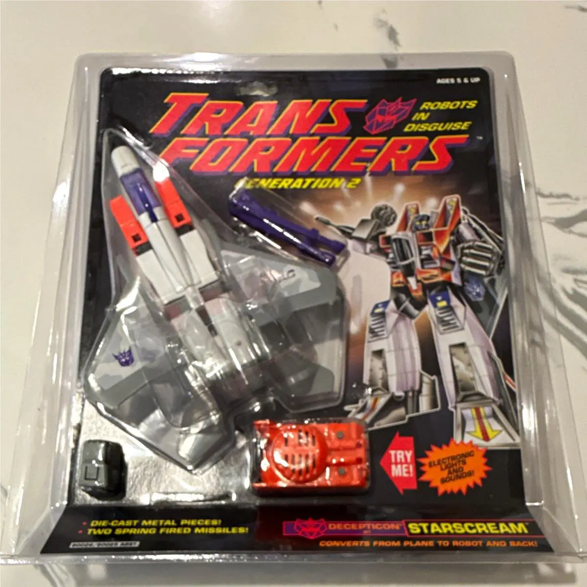 Hasbro Transformers Generation 2 Starscream Decepticon Jet 1992