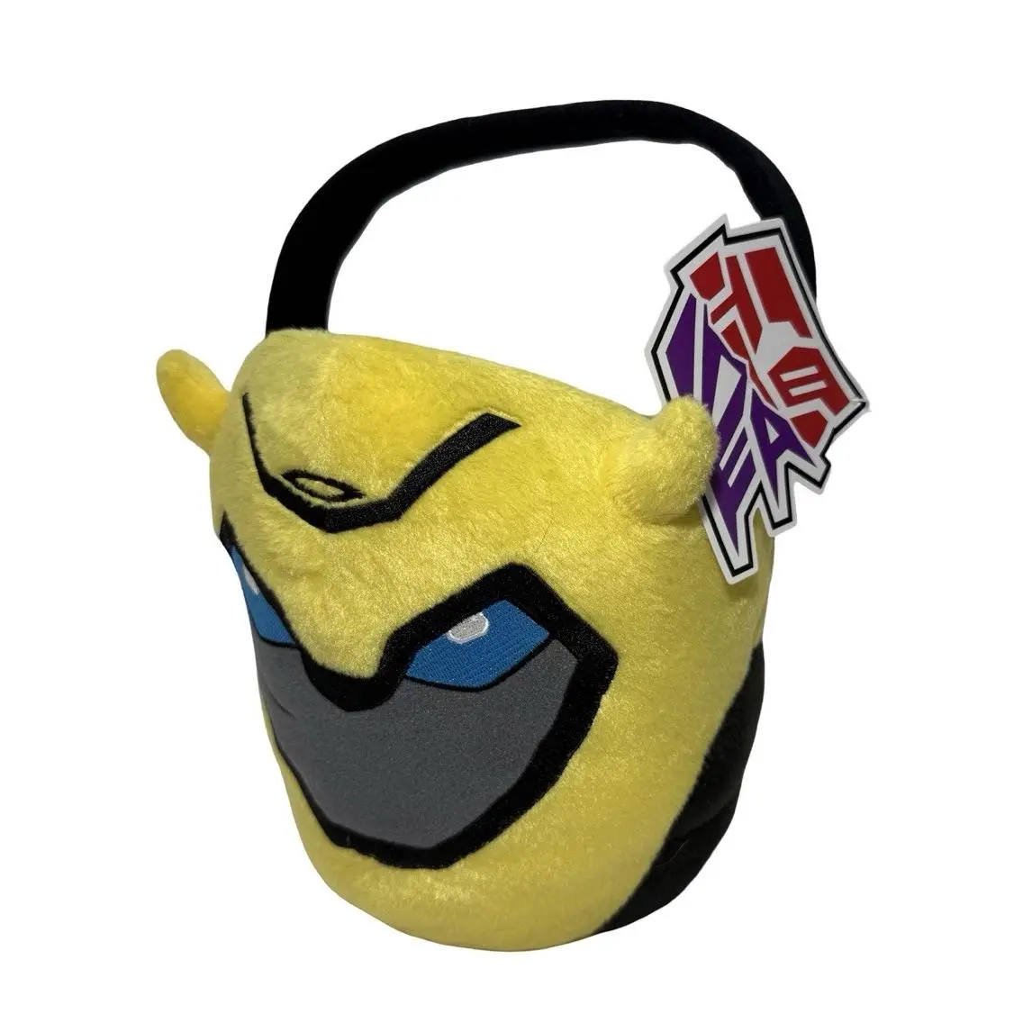 2009 Transformers 8.5” Plush Bumblebee Easter Basket Halloween Bucket Robot