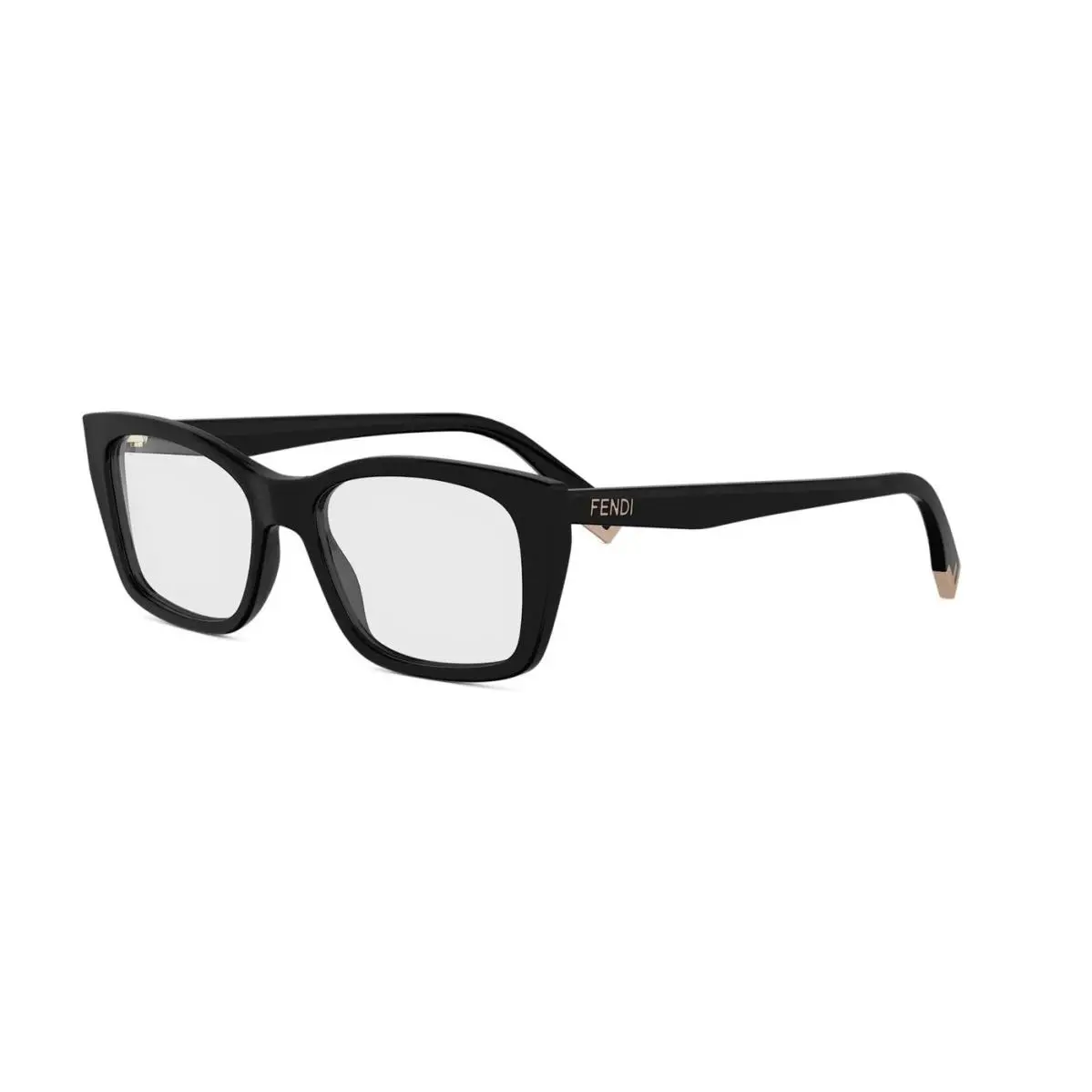 FE50155I 53 50155I 001 Eyeglasses Black 53 17 by Fendi