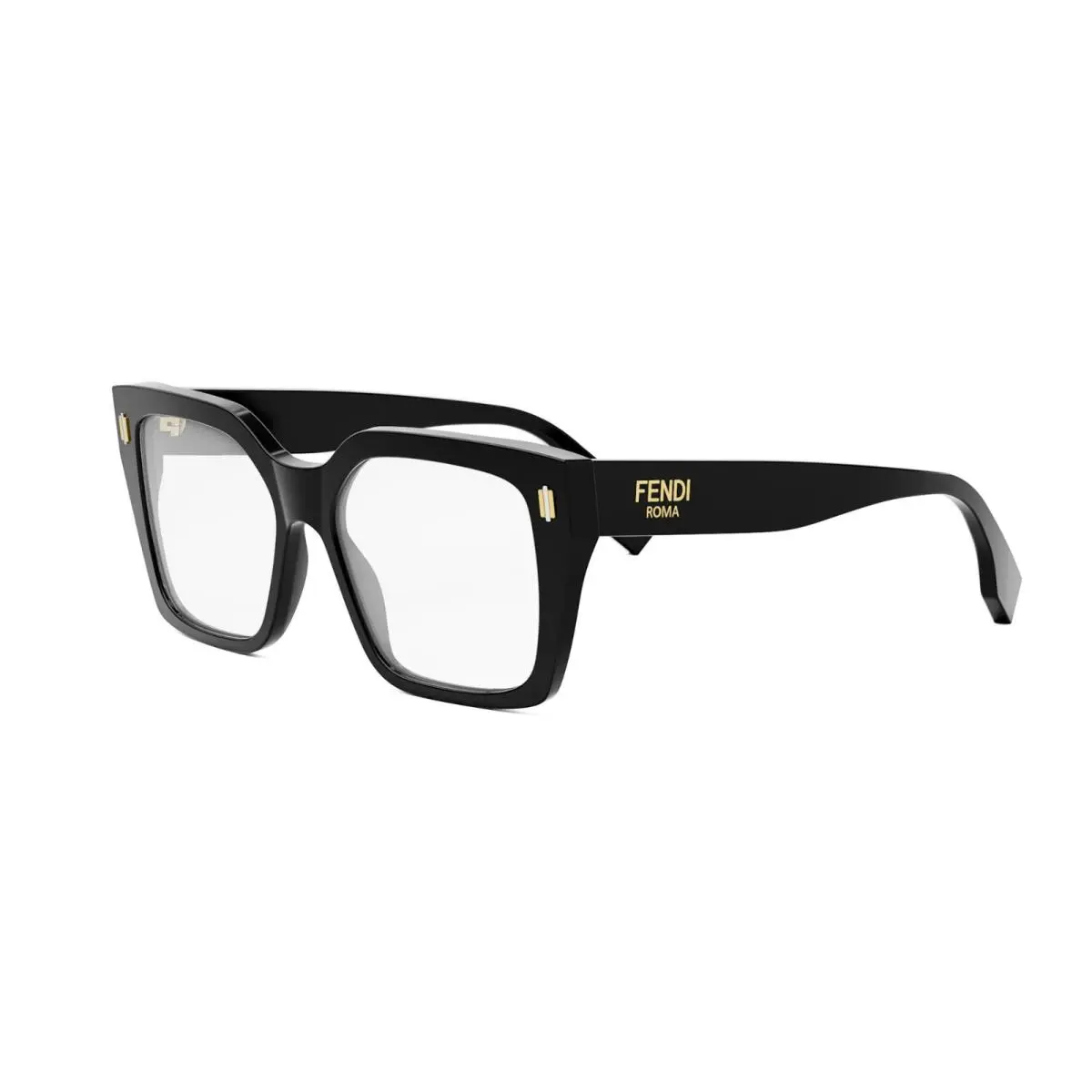 Eyeglass Frames FE 50085I FE50085I 001 Black For Women Size 53mm by Fendi