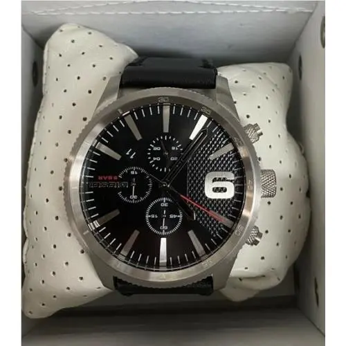 Rasp Chronograph Black Dial Men`s Watch DZ4444 by Diesel