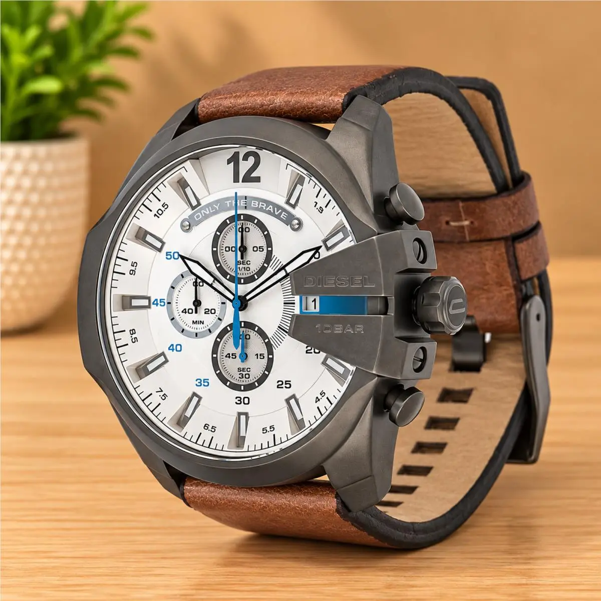 Men`s Mega Chief Chronograph Watch by Diesel