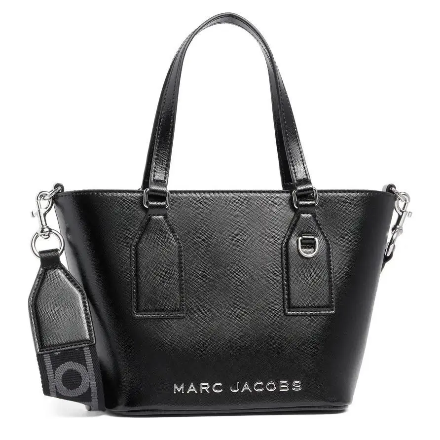 Small Trademarc Tote Crossbody Bag Black W/silver-tone Hardware by Marc Jacobs