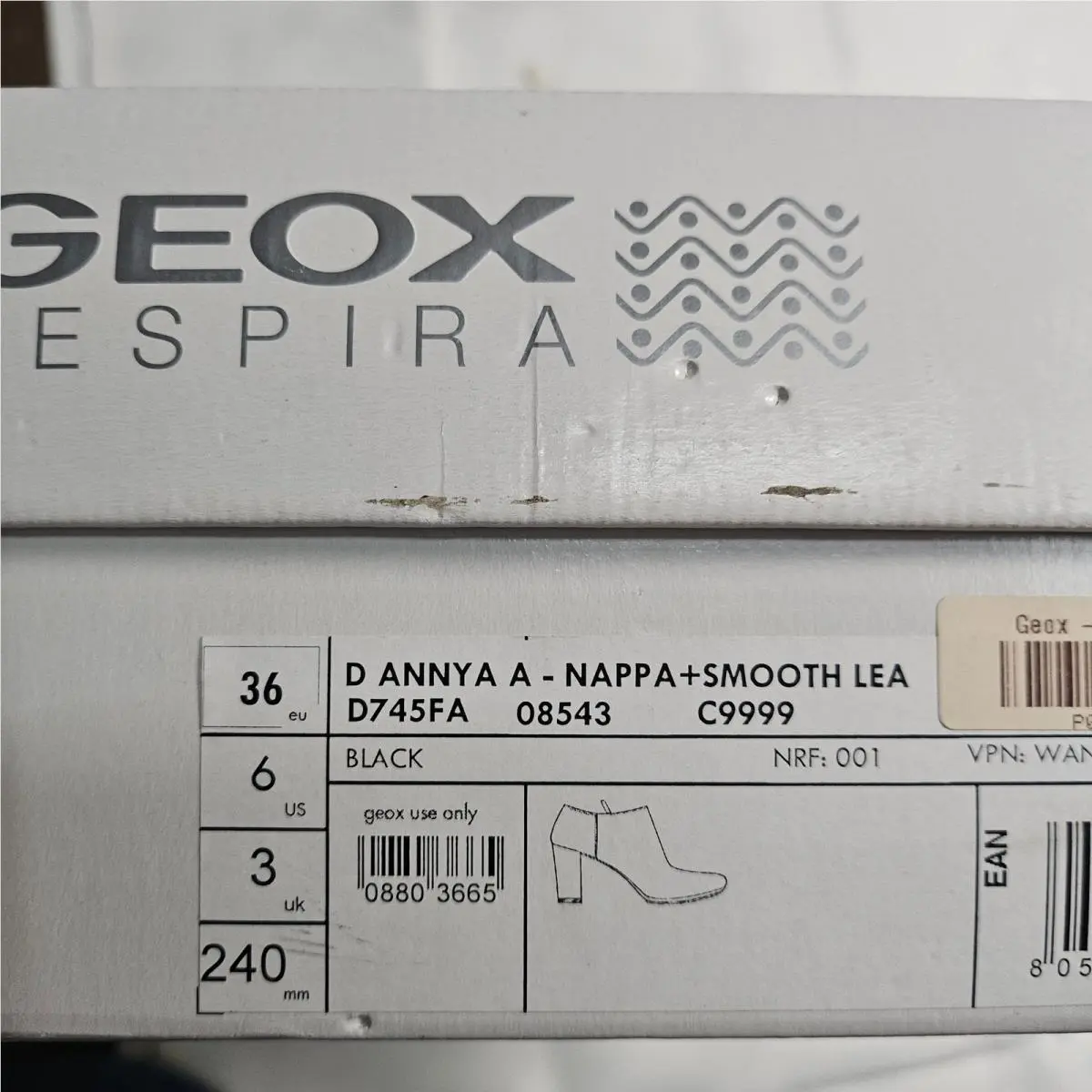 Geox shoes - GEOX D ANNYA A - Nappa+Smooth Lea - Black 12