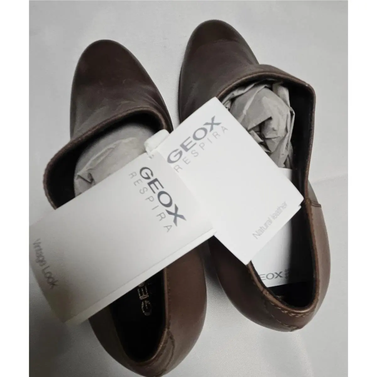 Geox shoes - GEOX D ANNYA A - Nappa+Smooth Lea - Brown 5