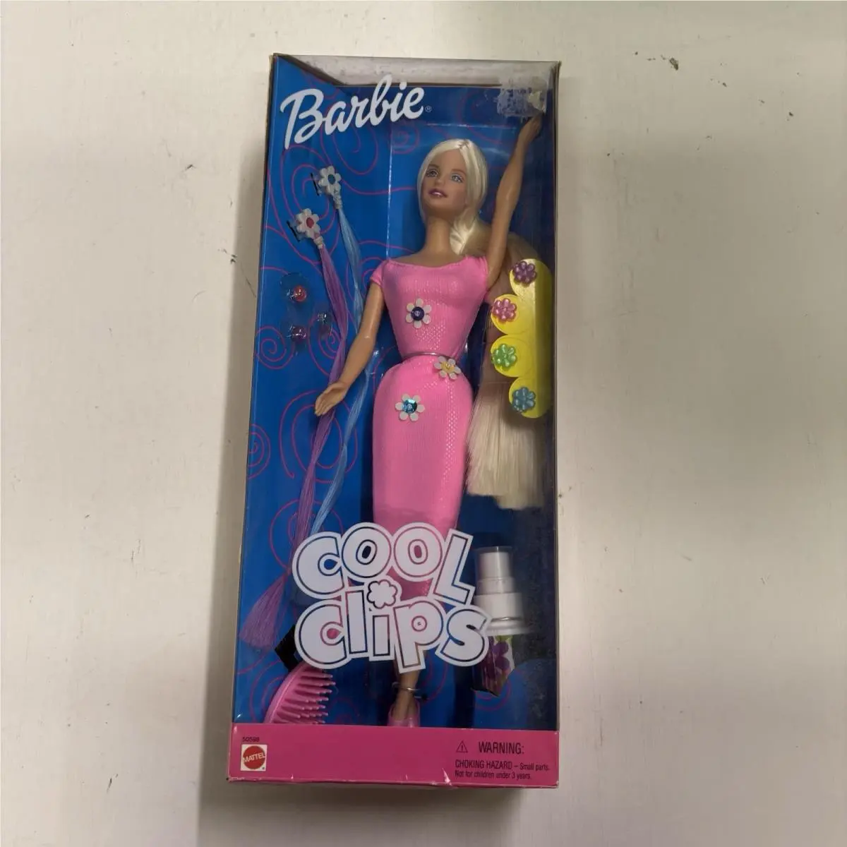 Cool Clips Barbie Doll 2001 Mattel 50598 Vtg