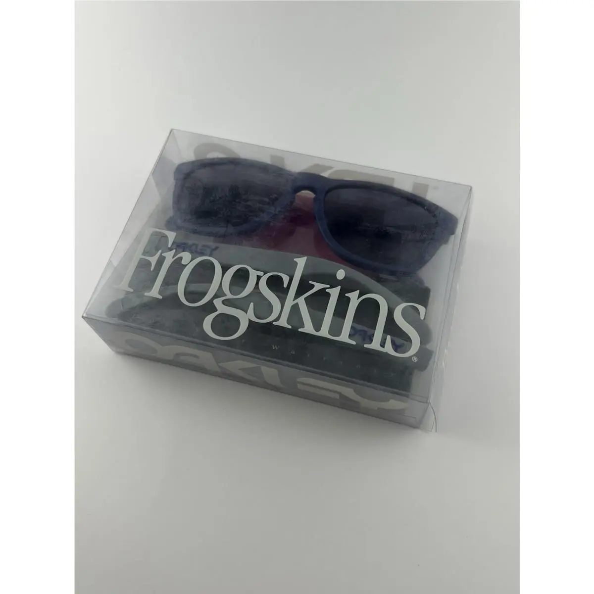 Frogskins 4-Legged Matte Denim Frame Grey Lens+box 03-218 LE3000 Rare by Oakley