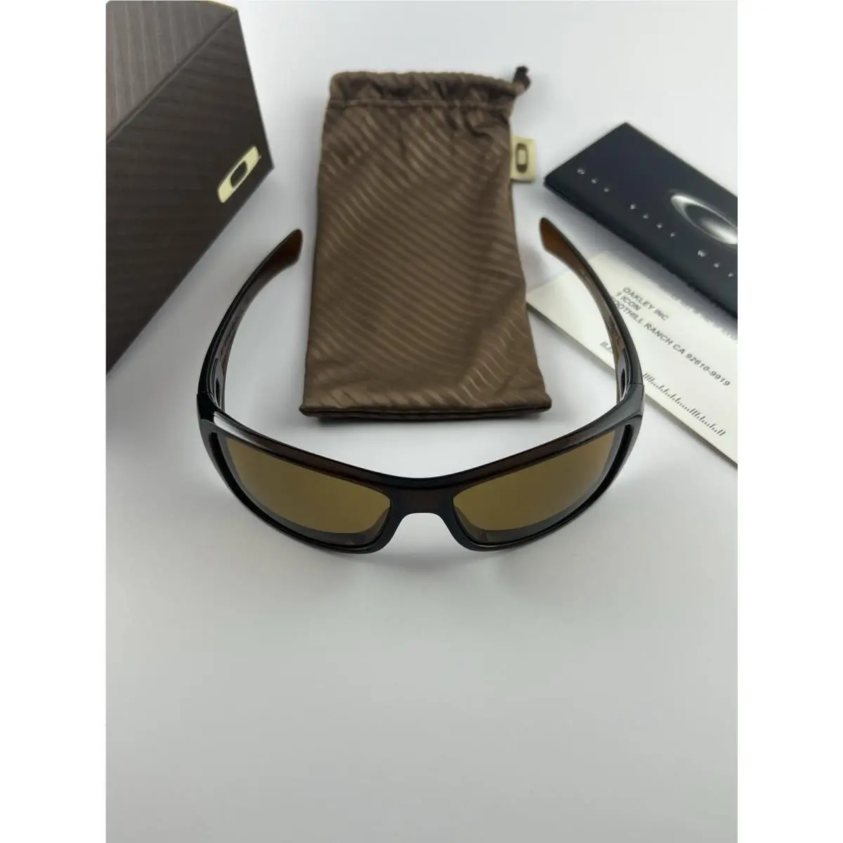 Hijinx Polished Rootbeer Bronze Polarized+box 03-597 Gold Icons Rare by Oakley