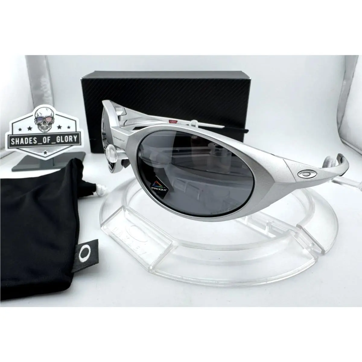 Eye Jacket Redux Muzm X Silver Prizm Black Iridium Sunglasses OO9450M-01 by Oakley