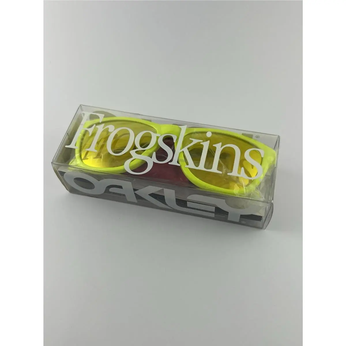 Frogskins Neon Yellow Frame Fire Iridium Lens+box 03-200 LE3000 Rare by Oakley