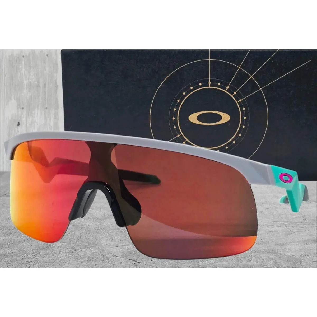 Oakley Resistor Matte Fog Prizm Field OOJ9010-26 Sunglasses Youth Fit