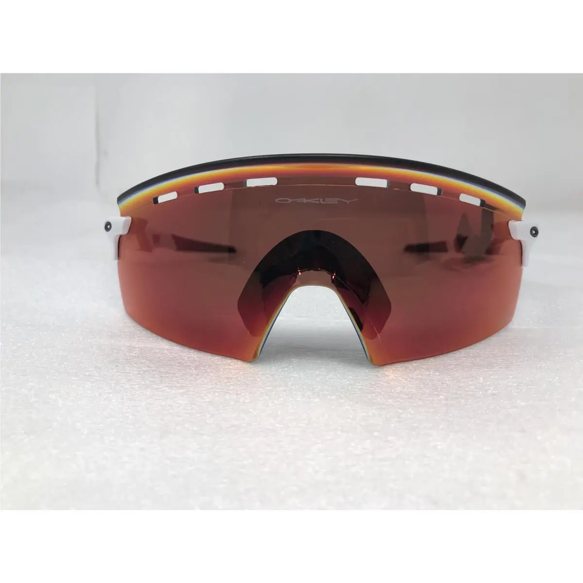 Mens Encoder Strike Vented Rectangular Sunglasses Adt Men Wht/prz Fld by Oakley