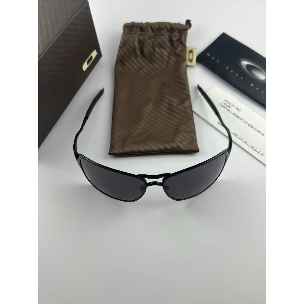 Oakley Inmate Polished Black Warm Grey Denzel Washington Book Of Eli 05-632
