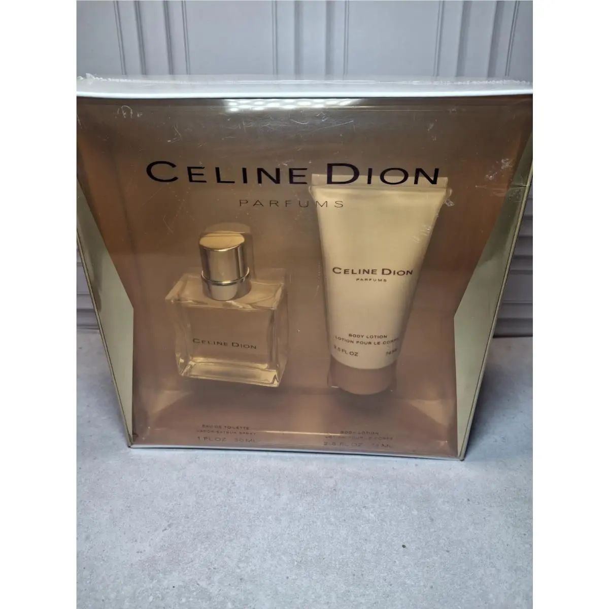 Celine Dion Perfume Set 1 fl oz /30 ml Body Lotion 2.5 oz