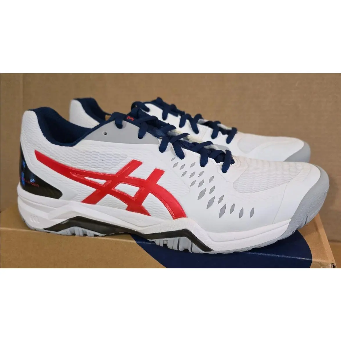 Asics shoes - ASICS GEL-Challenger 12 - 104A045-117 - White/Classic Red 3 (UPC: 194851282767) 1